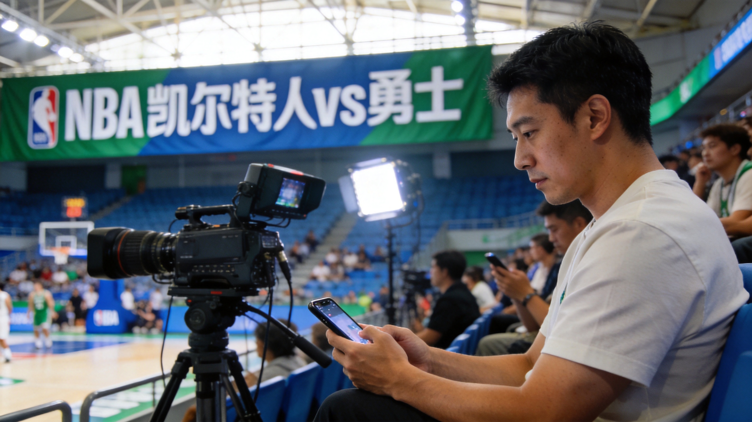 NBA凯尔特人对阵勇士直播画面